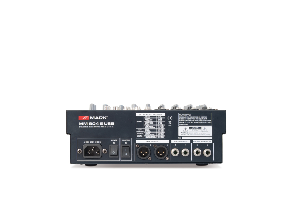 MM 804 E USB Trasera